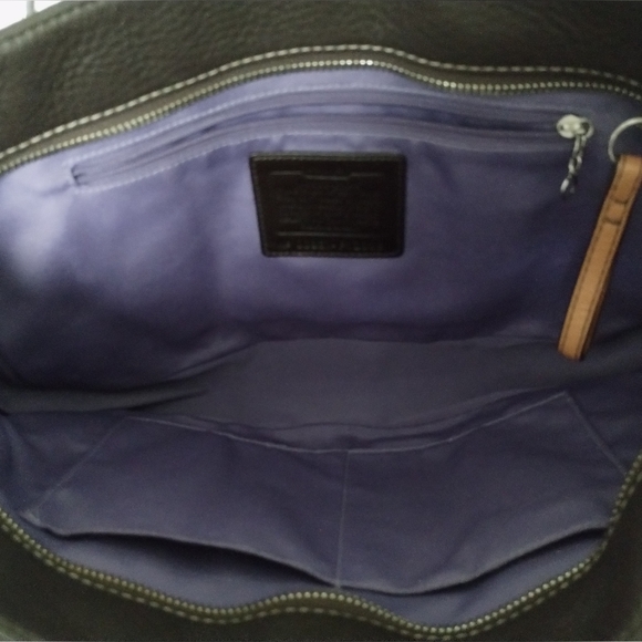 Coach Expresso Coffee Bean Pebbled Leather Bag & Dust Bag - Picture 15 of 15